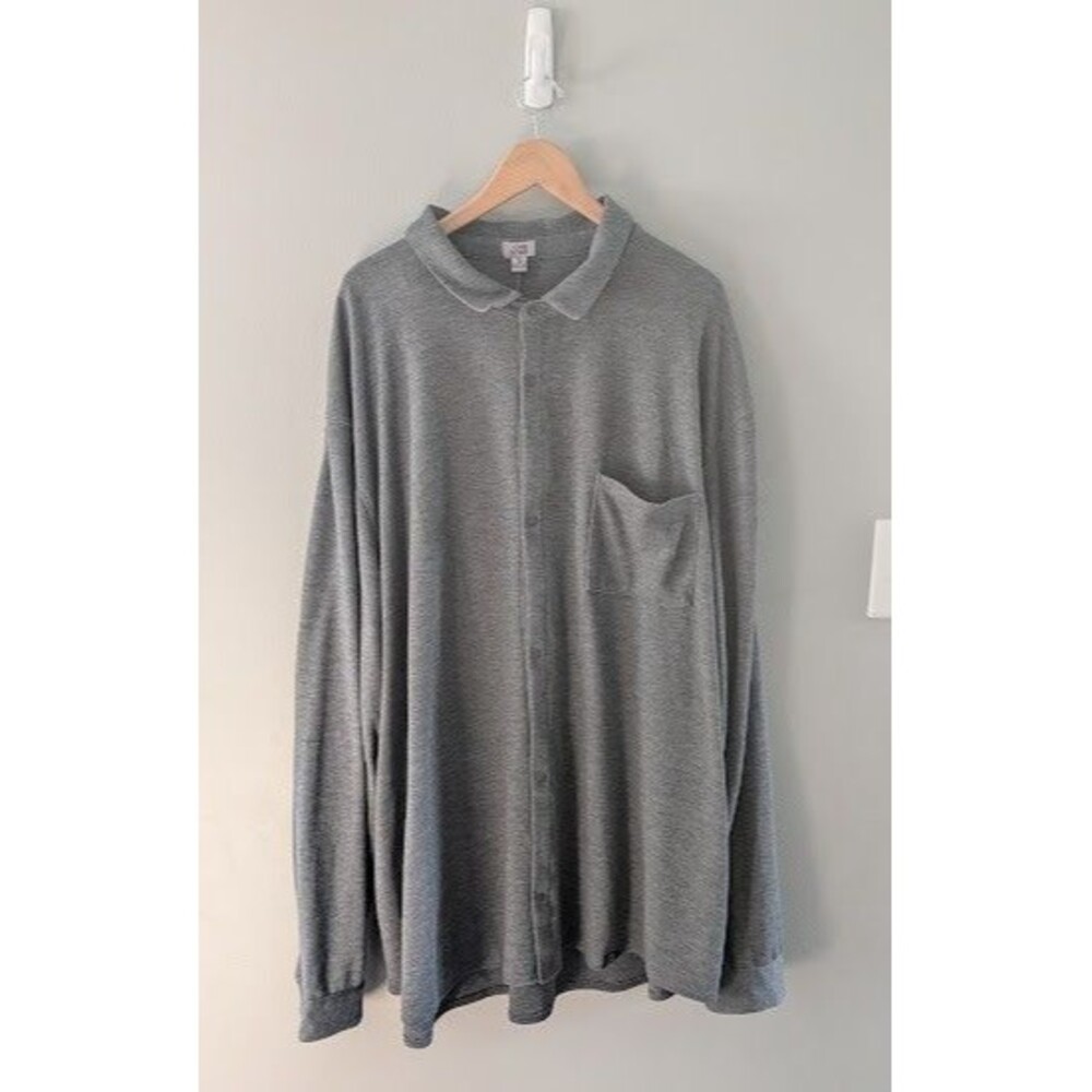 One Bone Shirt Mens 5 Gray Snap Button Down Long Sleeve Performance Stretch